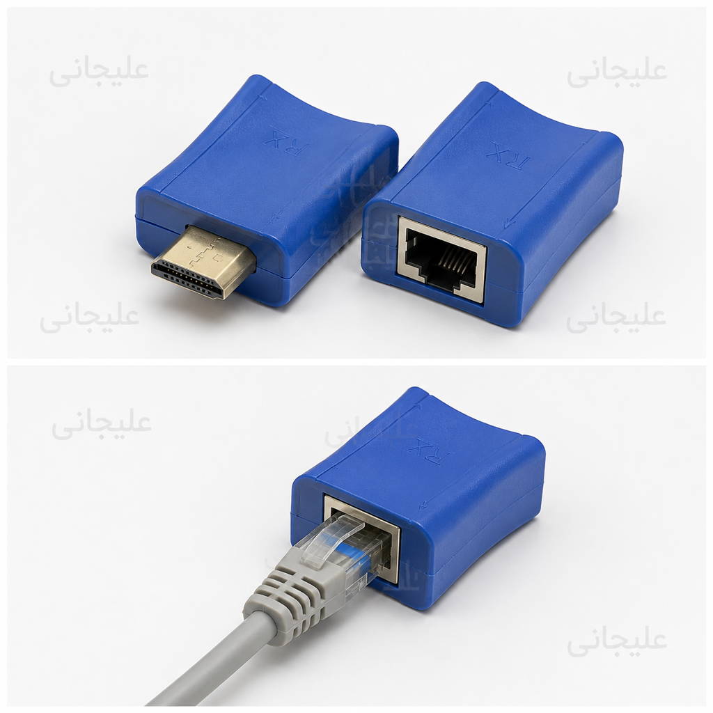 مبدل و اکستندر HDMI به شبکه Fortech